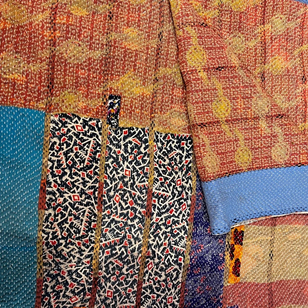Kantha Indian Handmade Patchwork Quilt